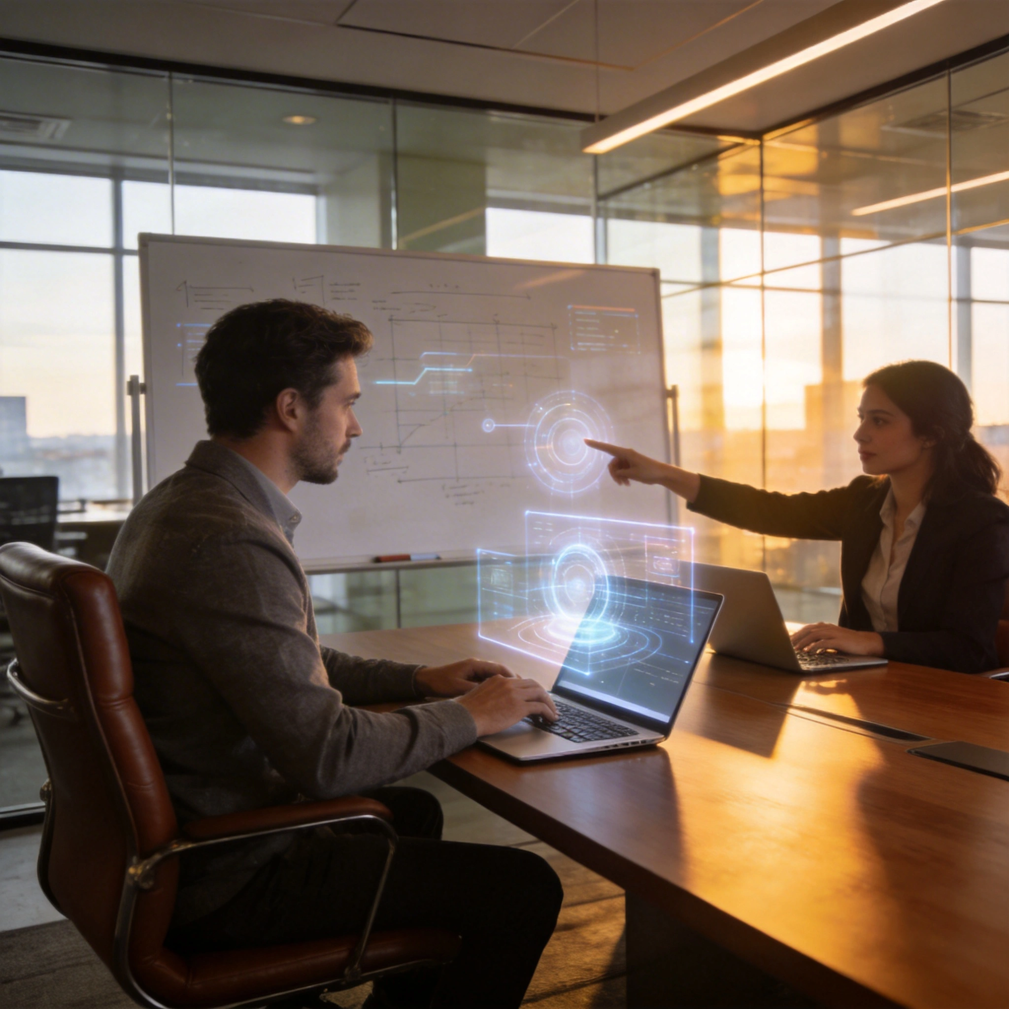 Visapien team planning AI-driven operations strategy